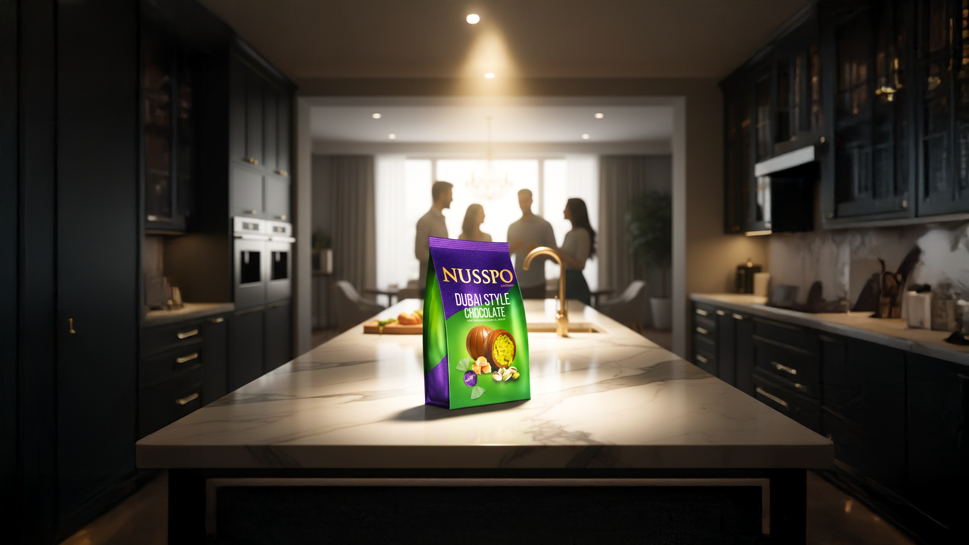 Chocolat au lait aux pistaches et kadayıf | Nusspo