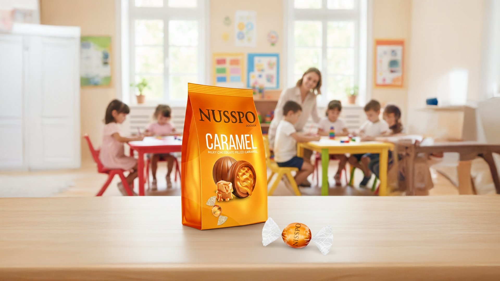 Chocolat au lait fourré au caramel | Nusspo