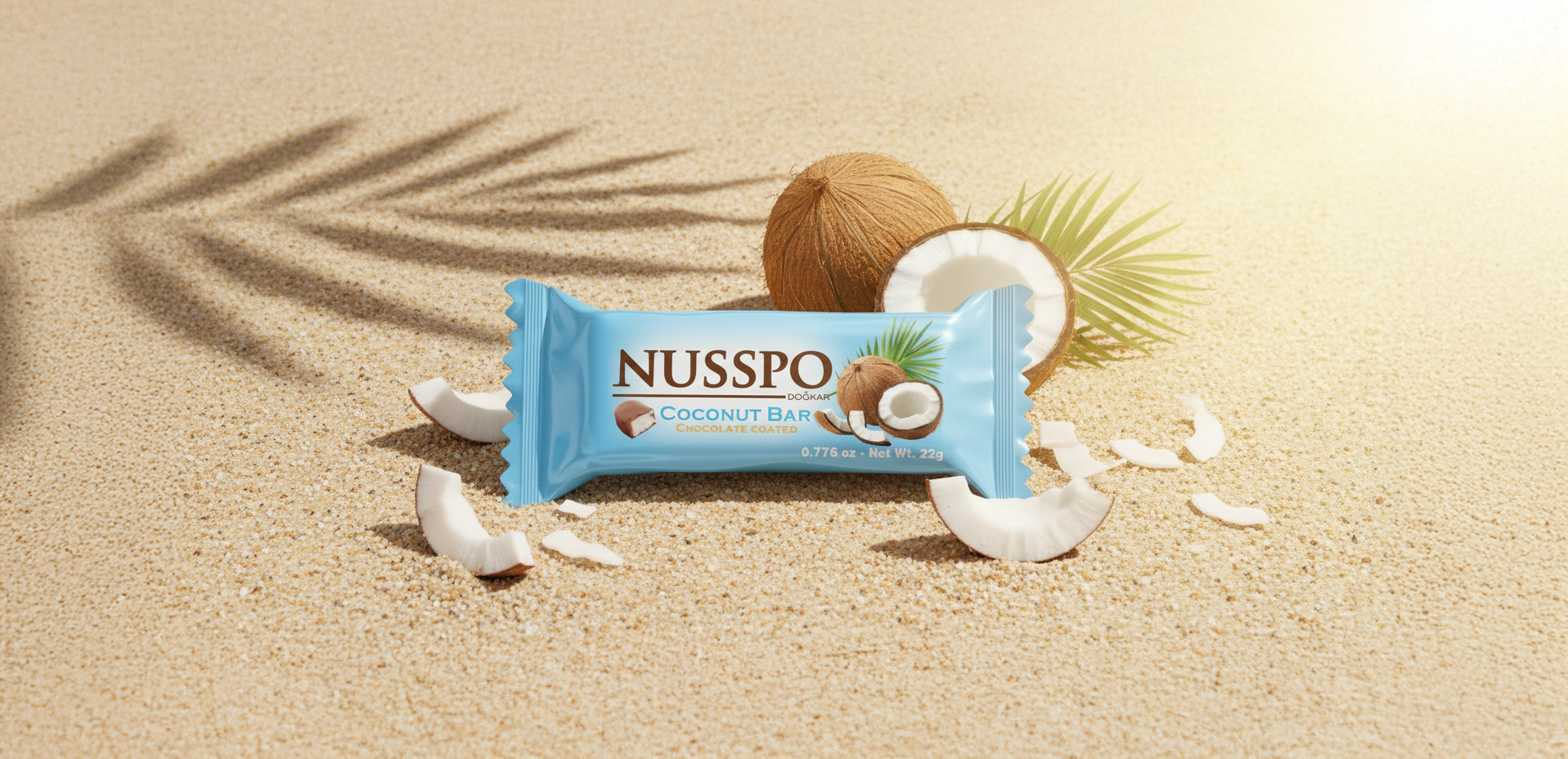 Chocolat à la noix de coco 22 g | Nusspo