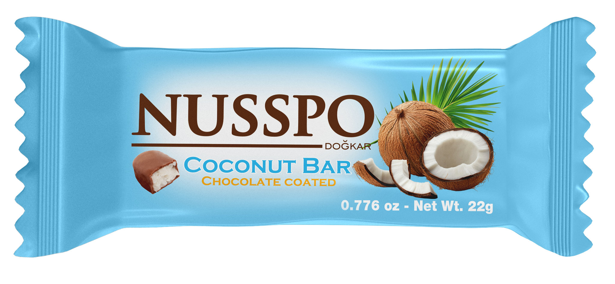 Chocolat à la noix de coco 22 g | Nusspo